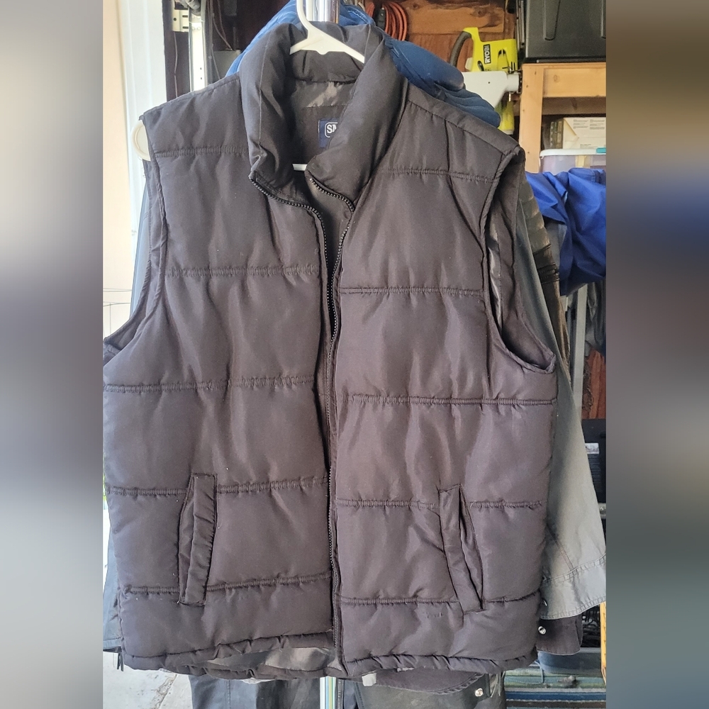 Smith's Workgear Men's Black Puffer Vest Medium